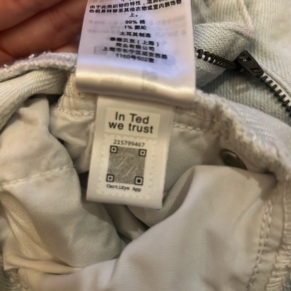 TED BAKER LIGHT WASH HIGH RISE JEAN - Picture 7 of 7